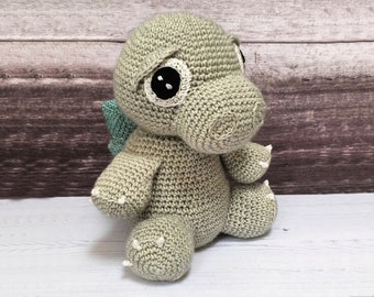 CROCHET PDF PATTERN: Stefan the Baby Stegosaurus | amigurumi dinosaur, crochet dino, crochet dinosaur, crochet stegosaurus, crochet toy