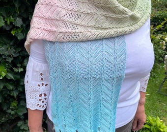 CROCHET PDF PATTERN: Parisian Plait Wrap | Crochet Shawl Pattern, Crochet Wrap Pattern, Crochet Shawl, Lacy Crochet Shawl, Knit Look Crochet