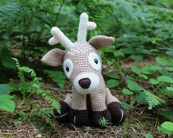 CROCHET PDF PATTERN: Dale the Deer | Amigurumi deer, crochet deer, Crochet reindeer, amigurumi reindeer, cute crochet, cute crochet toys