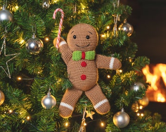 CROCHET PDF PATTERN: Gene the Gingerbread Man  | amigurumi gingerbread man, crochet gingerbread man, Christmas amigurumi, Christmas crochet
