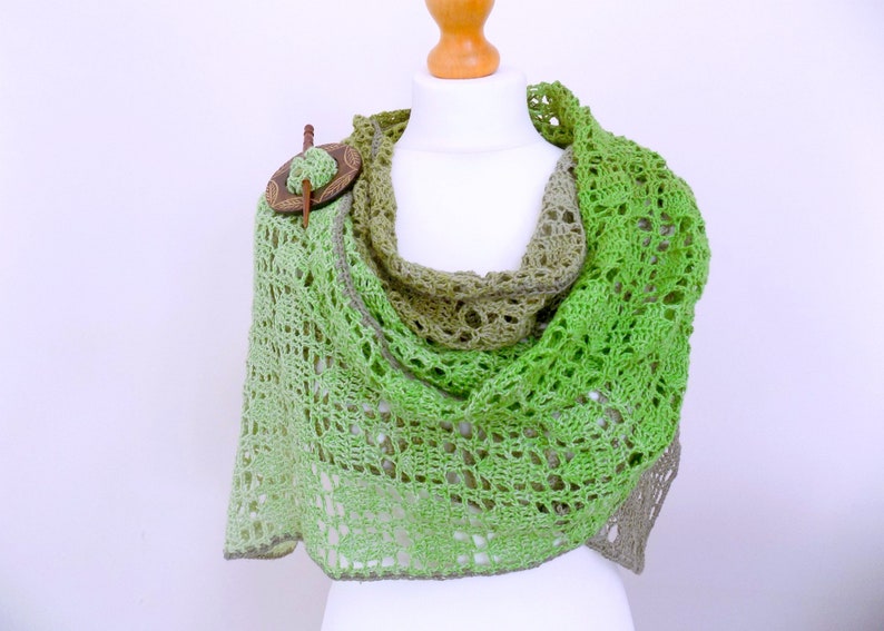CROCHET PDF PATTERN: Leafy Boughs Shawl Crochet Shawl Pattern, Crochet Wrap Pattern, Crochet Shawl, Lacy Crochet Shawl, Lace Shawl Crochet image 1