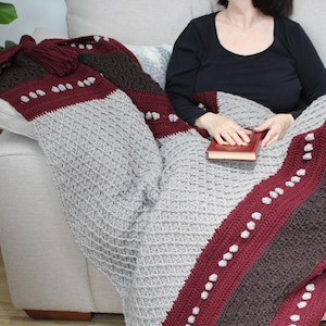 CROCHET PDF PATTERN: Briar Blanket | Crochet Blanket pattern, Crochet Afghan pattern, Modern Crochet Blanket, Textured Crocheted Blanket