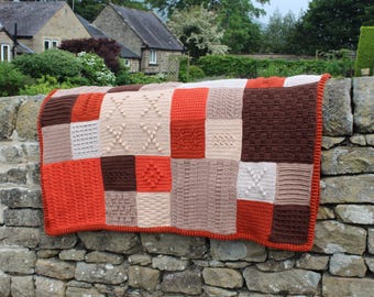 CROCHET PDF PATTERN: Stitch Story Blanket | Crochet Blanket pattern, Crochet Afghan pattern, Large Crochet Blanket, Crochet Squares, Sampler