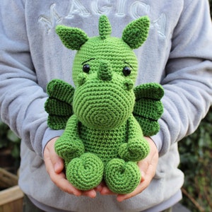 CROCHET PDF PATTERN: Draco the Dragon | amigurumi dragon, crochet dragon, fun amigurumi, cute crochet, dragon, Chinese zodiac, St George