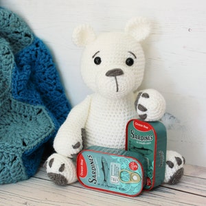 CROCHET PDF PATTERN: Paul the Polar Bear | amigurumi polar bear, crochet polar bear, crochet bear, amigurumi bear, polar bear amigurumi