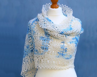 CROCHET PDF PATTERN: Solstice Garden Wrap | Crochet Shawl Pattern, Lace Shawl Crochet, Crochet Wrap Pattern, Crochet Shawl, Lacy Crochet