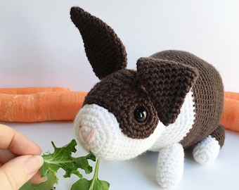 CROCHET PDF PATTERN: Dutch Bunnies | amigurumi bunny, crochet bunny, crochet rabbit, amigurumi rabbit, dutch bunny amigurumi, Easter crochet