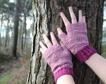 CROCHET PDF PATTERN: Malmsmead Mitts | Crochet mitts, crochet mittens, crochet fingerless gloves, fingerless mittens, fingerless mitts