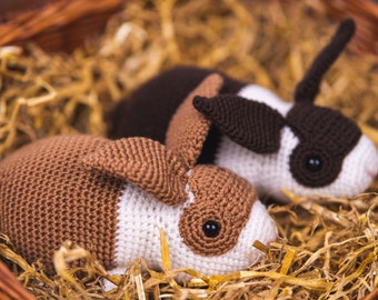 CROCHET PDF PATTERN: Dutch Bunnies | Easter crochet, amigurumi bunny, crochet bunny, crochet rabbit, amigurumi rabbit, dutch bunny amigurumi