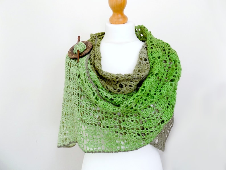 Crochet Kit Crochet Wrap Kit, DIY Crochet Kit, Crochet Shawl Kit, Yarn