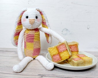 CROCHET PDF PATTERN: Battenburg Bunny | Amigurumi rabbit, amigurumi bunny, Crochet bunny, crochet rabbit, fun amigurumi, cute crochet, toy