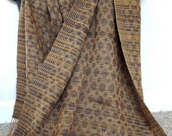 Handwoven Cotton/Tencel Shawl/Scarf