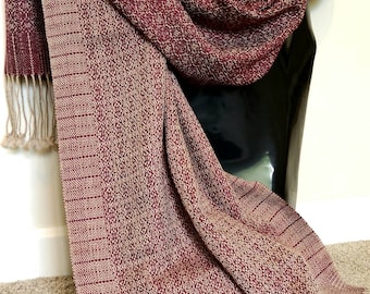 Handwoven Alpaca and Tencel Shawl