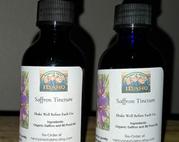 Organic Saffron ACV w the Mother Tincture (Crocus Sativus) - Nancy's Nest Idaho