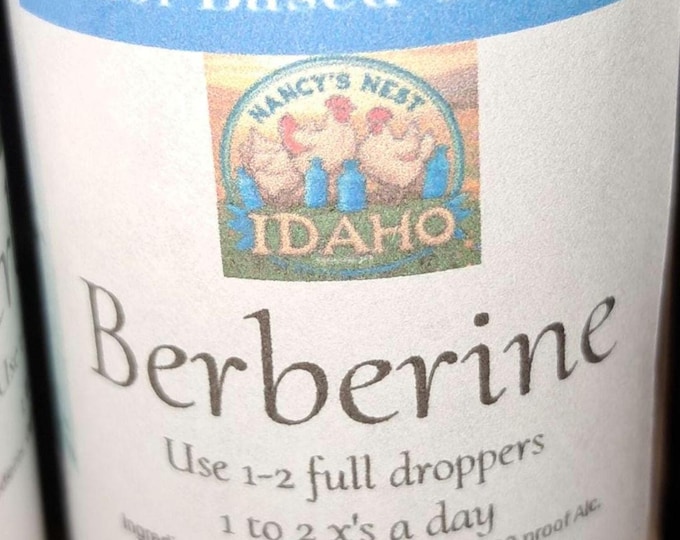 Berberine Compound Tincture Organic: Barberry, Coptis, Goldenseal