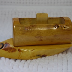 Rustic Log Toothpick Holder or Wood Toothpick Dispenser