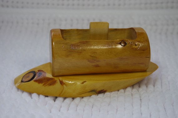 Rustic Log Toothpick Holder or Wood Toothpick Dispenser