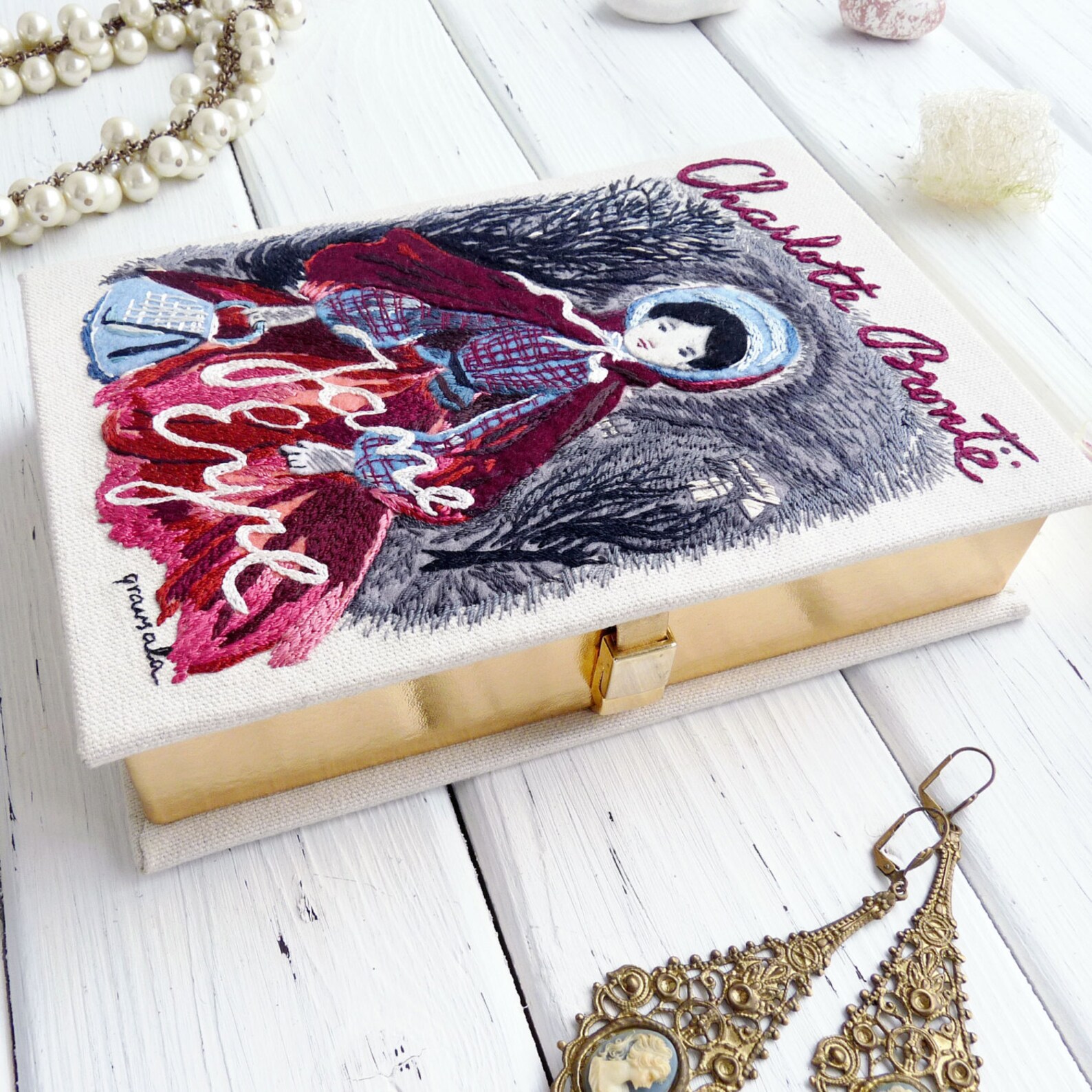 Book Clutch Bag Jane Eyre by Charlotte Brontë. Women's Etsy