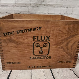 Vintage Doc Brown&#39;s Flux Capacitor Crate Replica - Back To The Future Fame