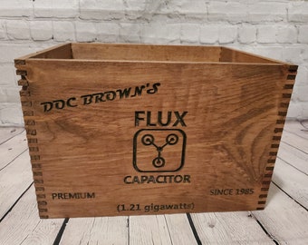 Vintage Doc Brown's Flux Capacitor Crate Replica - Back To The Future Fame