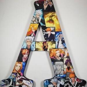 12 Inch Anime Wooden Letter Wall Decor: one letter of your choice A-Z image 5