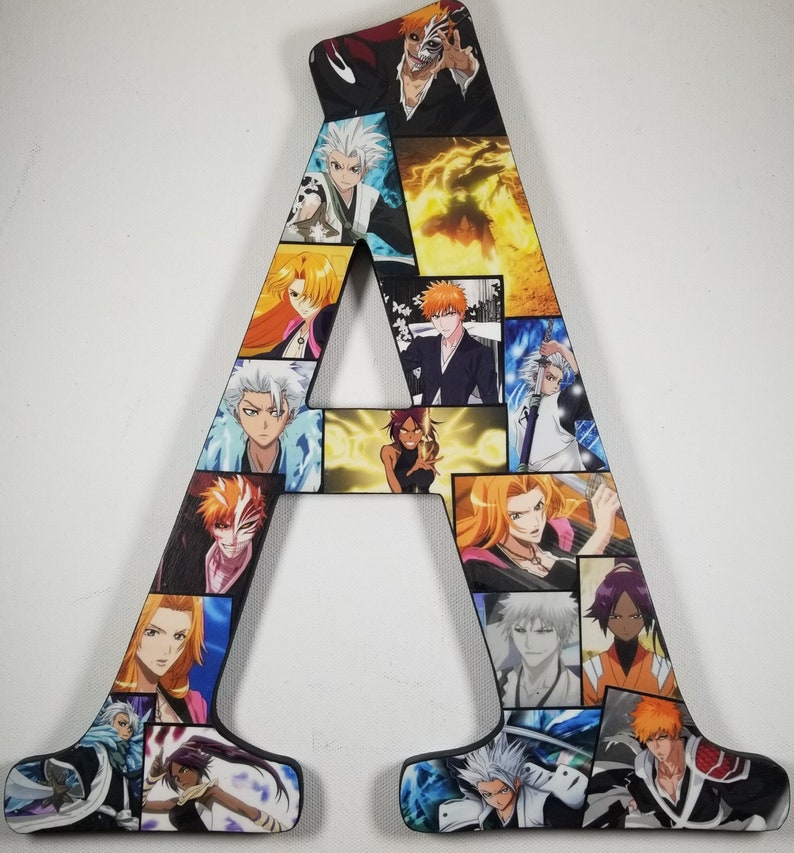 12 Inch Anime Wooden Letter Wall Decor: one letter of your choice A-Z image 5