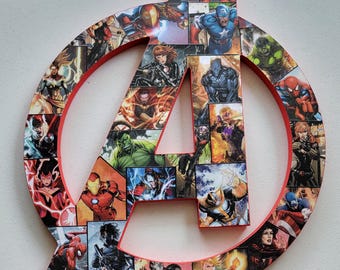 Wooden Superhero Wall Decoration