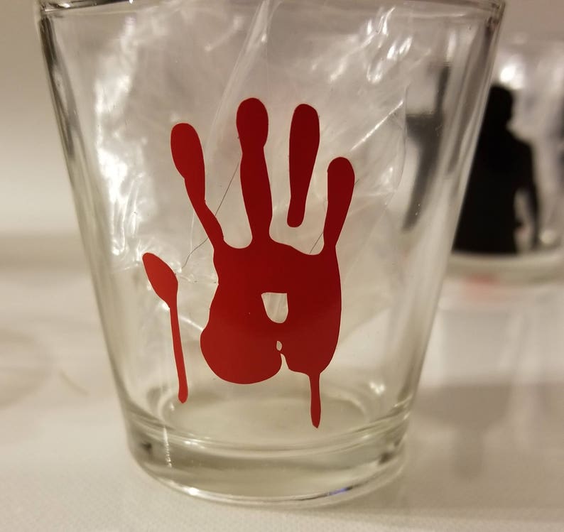 Walking Dead Shot Glasses- Choose one design Walkers Rick Grimes Zombies Special Order Welcome- Daryl Dixon