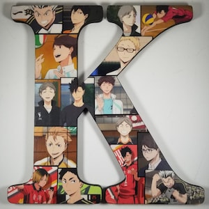 12 Inch Anime Wooden Letter Wall Decor: one letter of your choice A-Z image 4