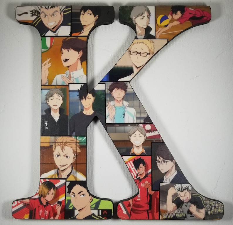 12 Inch Anime Wooden Letter Wall Decor: one letter of your choice A-Z image 4