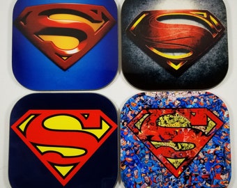 Superhero Coasters- Set of 4 Sandstone or Hardboard