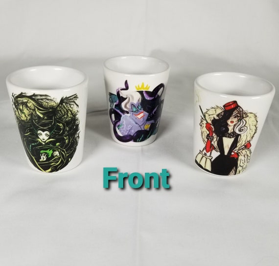 Disney Villians Cruella DeVille /"Cruella/" Ceramic Shot Glass Collector Glass