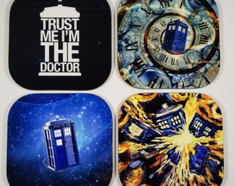 TV/Movie themed coasters - set of 4 Coasters-Special Orders Welcome- Sandstone or Hardboard