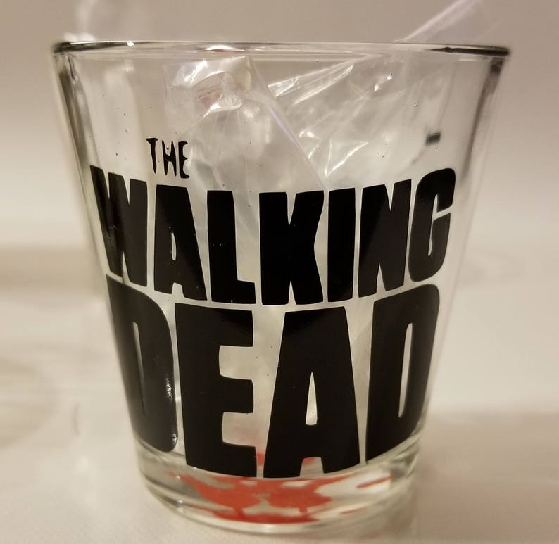 Walking Dead Shot Glasses- Choose one design Walkers Rick Grimes Zombies Special Order Welcome- Daryl Dixon