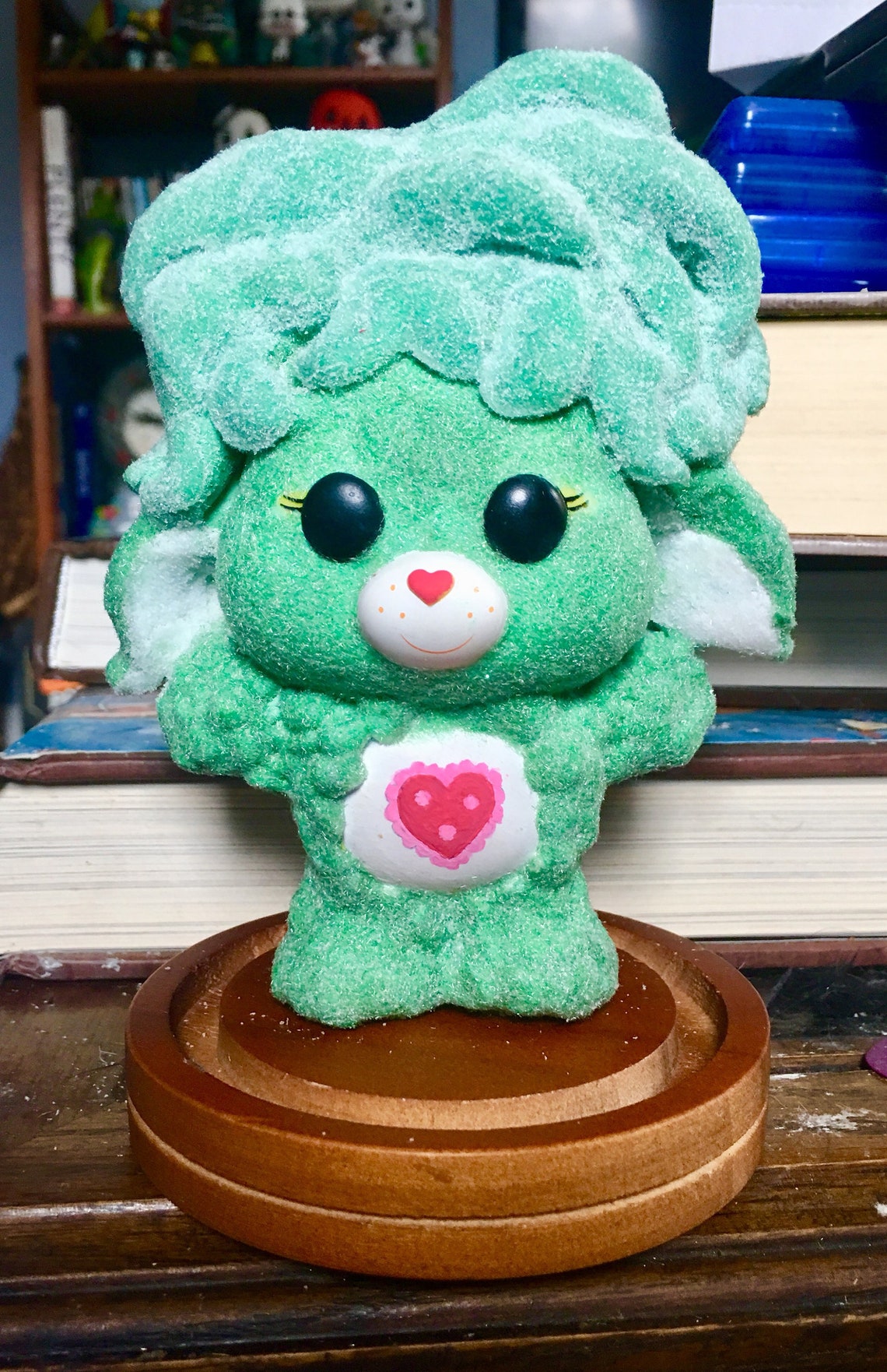 Custom funko pop care bear cousin Gentle Heart lamb flocked | Etsy