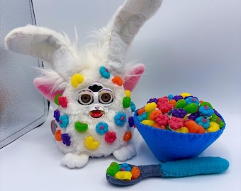 Trix rabbit custom furby baby (fruity cereal scented)