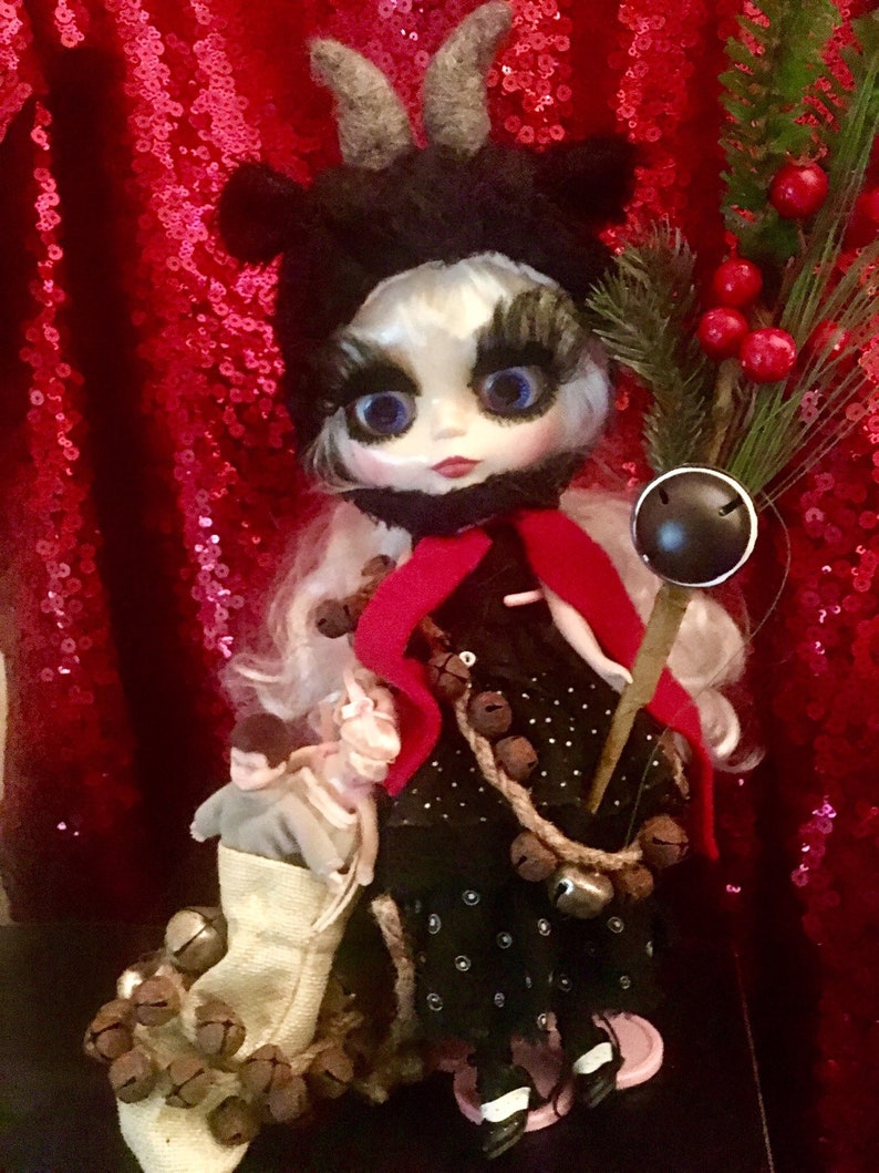 Custom Blythe krampus doll