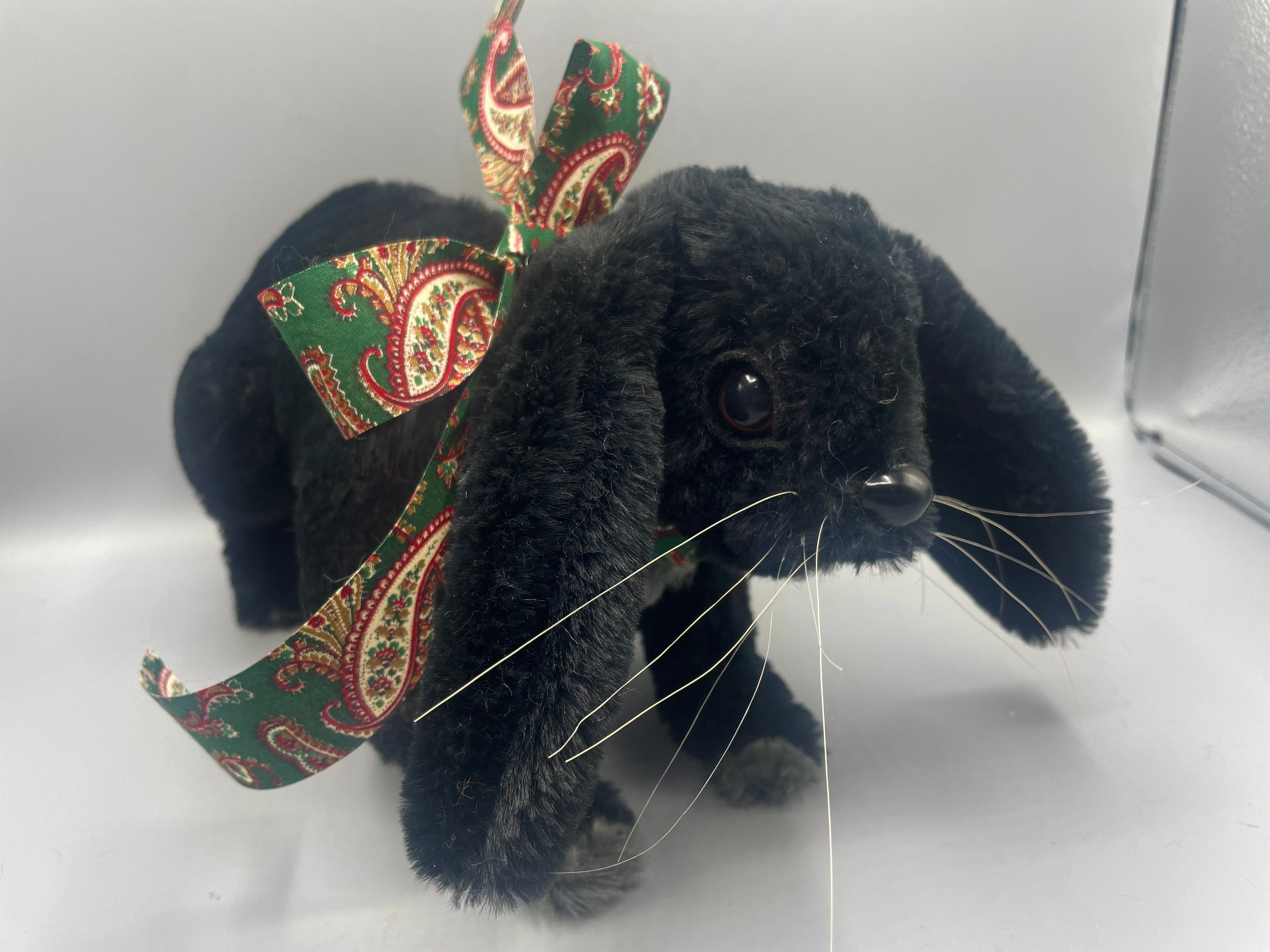 Black stuffed cheap rabbit
