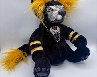 Anubis plush art doll
