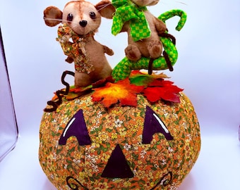 handmade plush autumn/halloween decoration