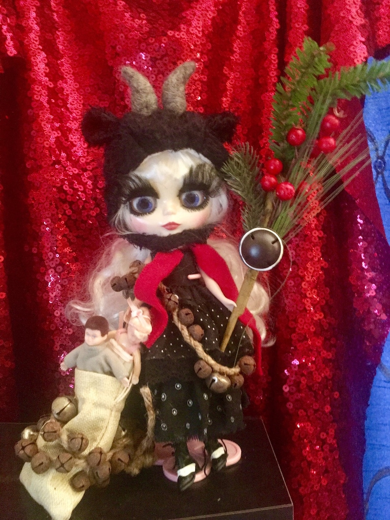 Custom Blythe krampus doll