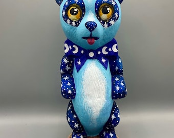 Hand painted panda statue