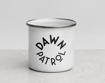 Dawn Patrol Enamel Mug