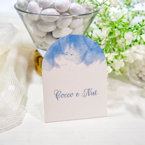 Etiqueta de doces em forma de arco, marcador de sabor de doces, etiqueta independente, marcador de sabor de doces em forma de arco SANTORINI