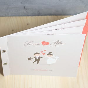 25 Mini Book di nozze, programma del matrimonio, libro di nozze | HAPPY LOVE