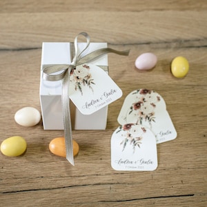 Étiquettes de mariage, étiquettes personnalisées, cartes de confettis, cartes de remerciement | BOHÈME