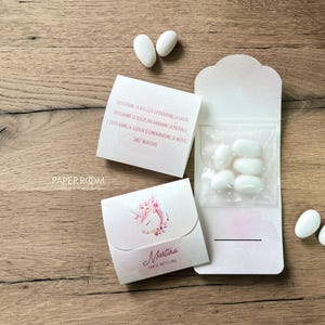Pink Unicorn Confetti Bag | Baptism Favor | First Communion | Confirmation