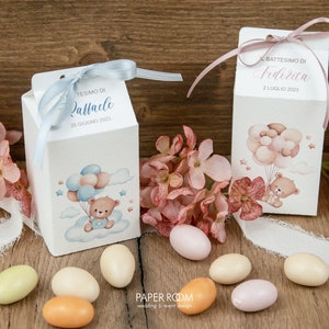 Confetti boxes for Baptism, First Communion, bear themed birth | Baptism | First Communion | Confirmation