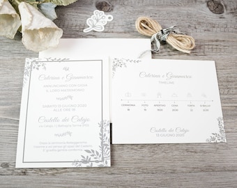 Wedding participation | Wedding invitation | SIMPLE CHIC - Ref. P15