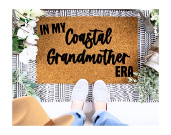 Coastal Grandmother Doormat, Era Funny Christmas Doormat, Christmas Gift Doormat, Welcome Mat, Holiday Doormat, Door Mat, In My Era